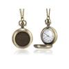 1 Piece of Exquisite Accessory with Chain Pocket Watch Round Groove, Men's and Women's Pocket Watch Round Groove Case