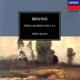 

CD WELLER QUARTETT - Brahms: String Quartet 1 & 2 POCL4247 Japan Classical Used