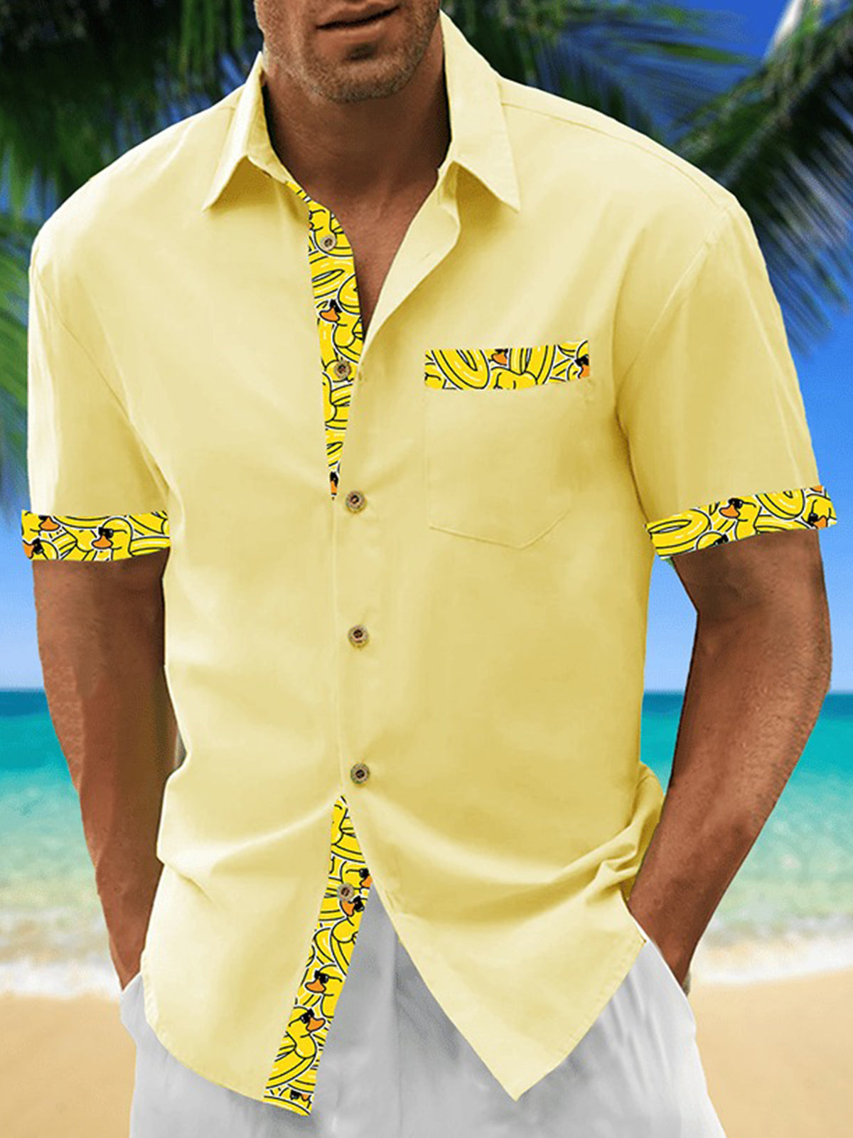 Men s shirts, button up shirts, casual shirts, spring and summer, printed short sleeves, daily, fashionable, comfortable S