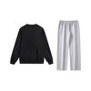 Li Ning Logo Letter Print Fashion Loose Comfortable Versatile Crew Neck Pullover Sweatshirt Casual Sports Suit Unisex sweatshirt AWDTD13-1+AKLU881-2