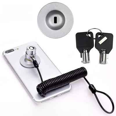 Retractable Anti-theft Laptop Keyhole Adapter with 1.8m Steel Cable Lock