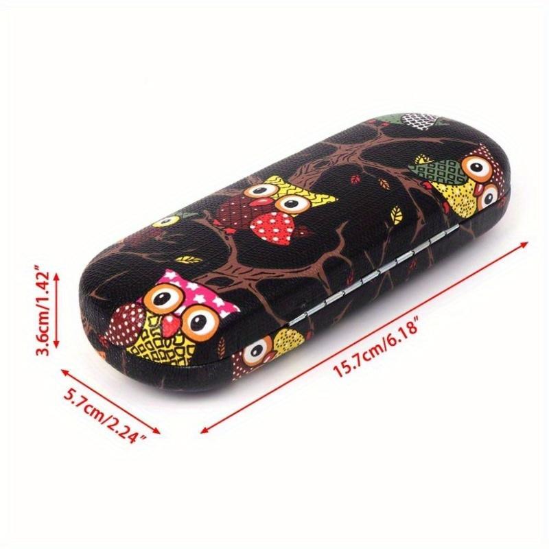 3Pc Glasses Box Cartoon Owl Animal Cute Sunglasses Storage Protector Portable Cases Women