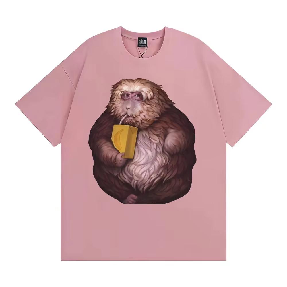 Funny Zoon XingXing Monkey Meme Graphic T Shirt Casual Cotton Short Sleeve T Shirts Men Women Fashion Vintage T-shirt