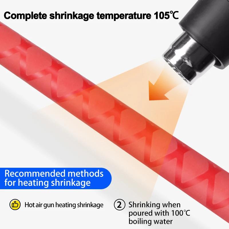 Non-Slip Heat-Resistant Tubing For Fishing Rods Reels And Bicycle Handles 1 Meter Length Fishing Rod Heat Shrink Tubing