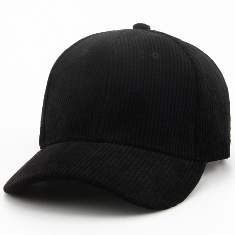 New Corduroy Baseball Cap For Women Men'S Fashion Snapback Autumn Winter Hip Hop Caps Casual Vintage Brand Hats Unisex