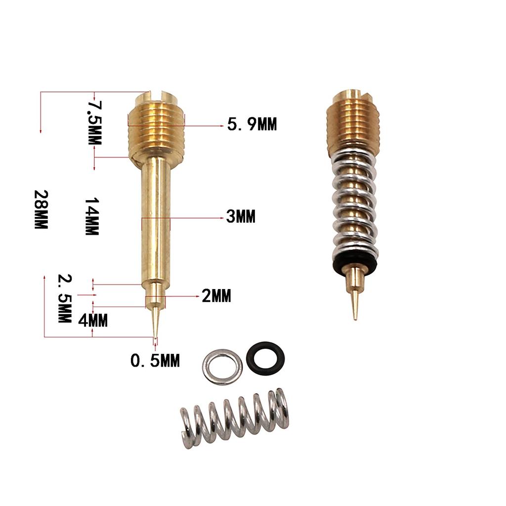 Carburetor Repair Kit Compatible with Keihin Carburetor Kawasaki KLX250 Motorcycle 2001-2007, Carburetor Rebuild Set