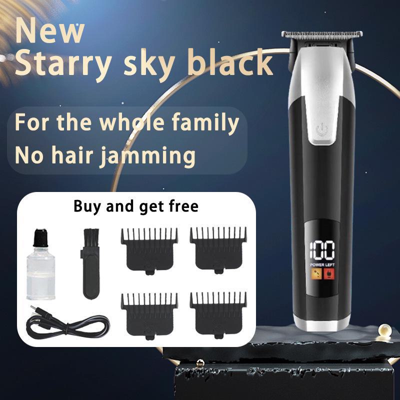Shimi Digital Display USB Hair Clipper: Electric Hair Salon Tool and Shaver