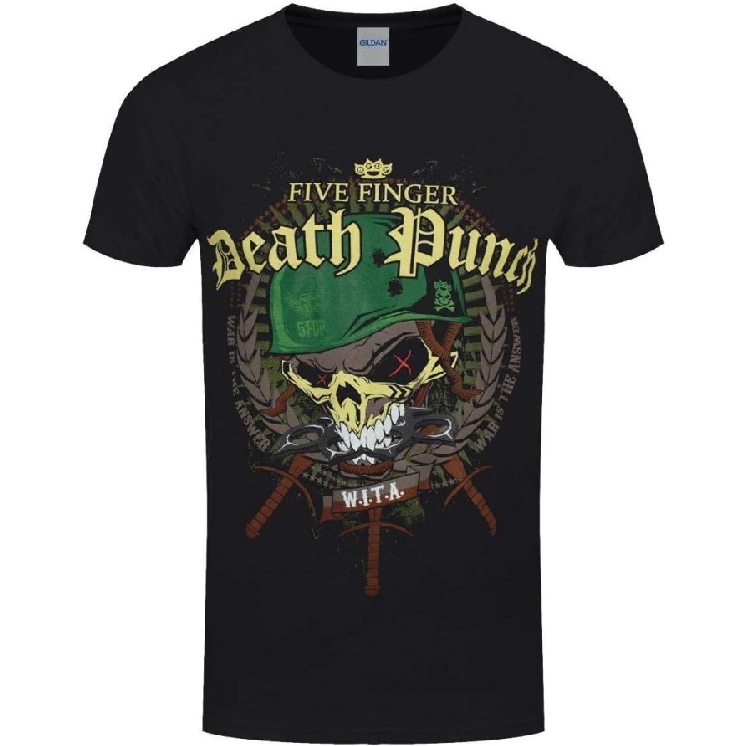 Rock Off Five Finger Death Punch Warhead T-Shirt, Black, Large XXXXXL разноцветный