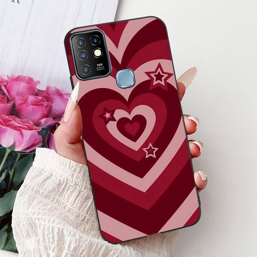 For Infinix Hot 10 Case Silicone Cute Cat Fashion Flowers Luxury Painted Back Cover For Inifnix Hot 10 Phone Case X682B X682C