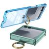 Samsung Zflip7 Mobile Phone Case Transparent Airbag Ring Connected Simple Anti Fall Folding Full Package