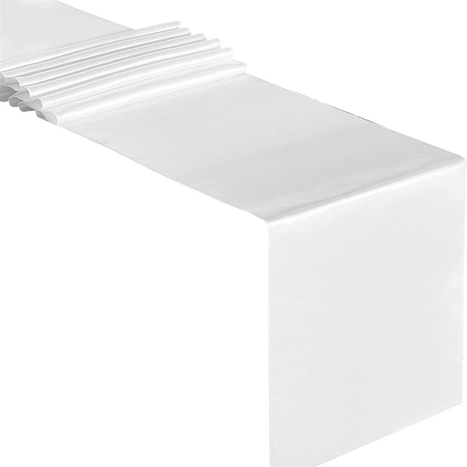 

Однотонные атласные дорожки на стол, роскошный набор 12x108 дюймов для фуршета, свадьбы и особого случая 2