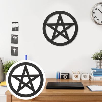 Pentagram Decoration Tree Ornament Staff Vintage Ritual Signs Tile Altar Adornment Fashion