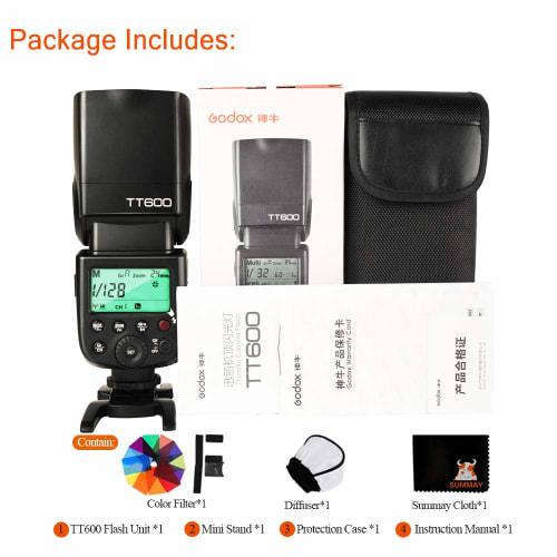 [Godox Authorized Agent & Japanese Instruction Manual] GODOX TT600 Clip-on Strobe Guide Number 60 Flash Speedlight Compatible with Digital Cameras Suc
