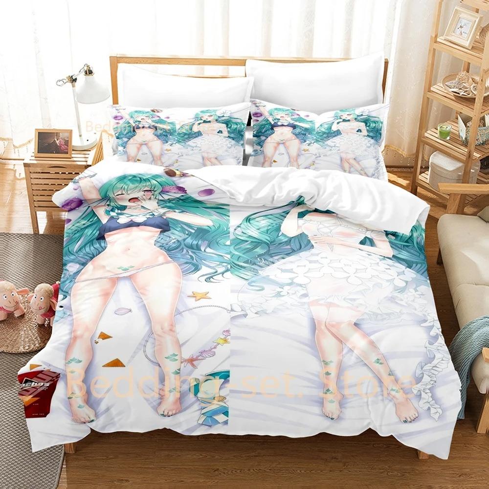 Finana Ryugu Bedding Set Single Twin Full Queen King Size Bed Set Adult Kid Bedroom Duvetcover Sets 3D Anime Bed Sheet Set