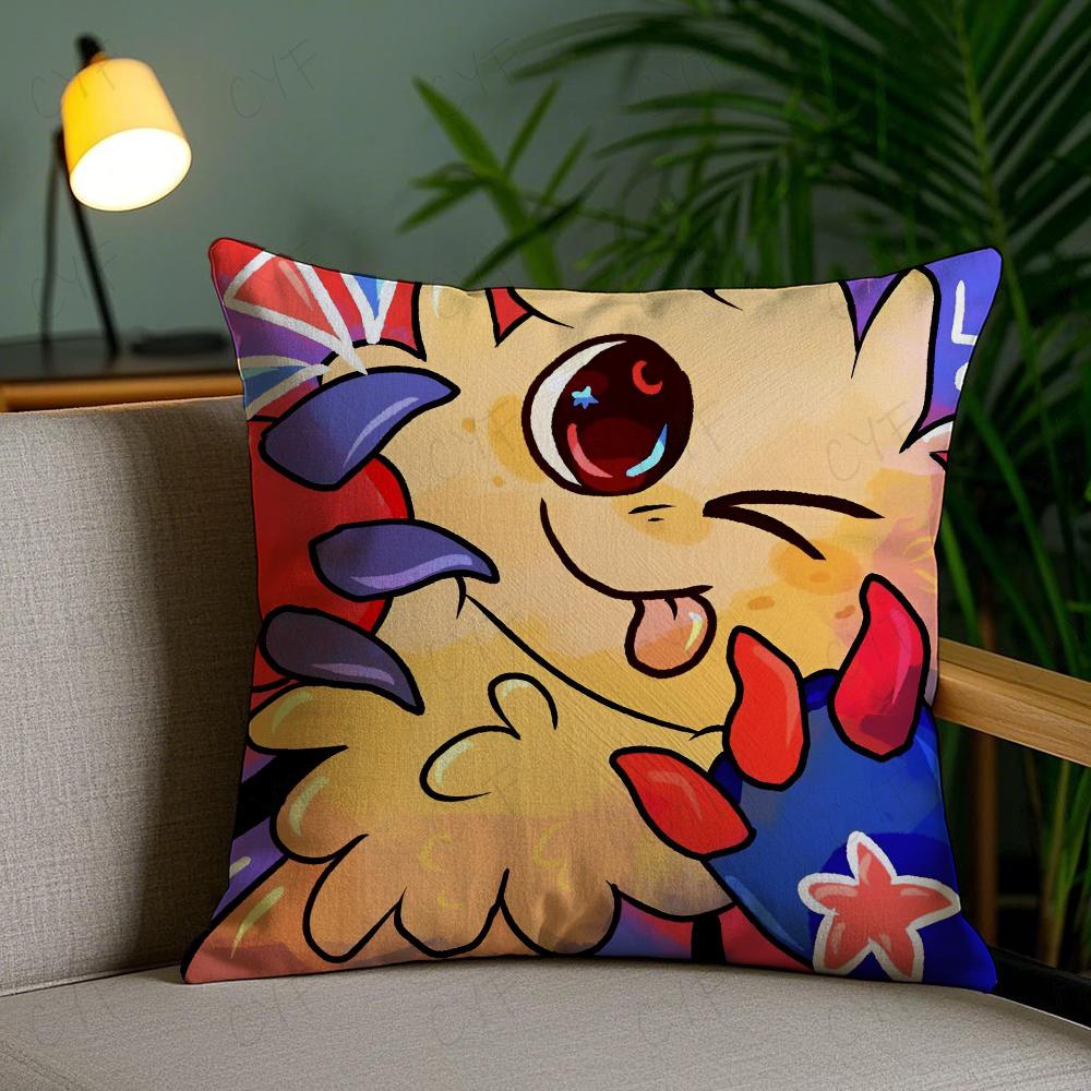 Kissenbezug von Game Dandys World, milbenabweisend, mit unsichtbarem Reißverschluss, seidig-kurzplüschig, ideal für Sofakissen