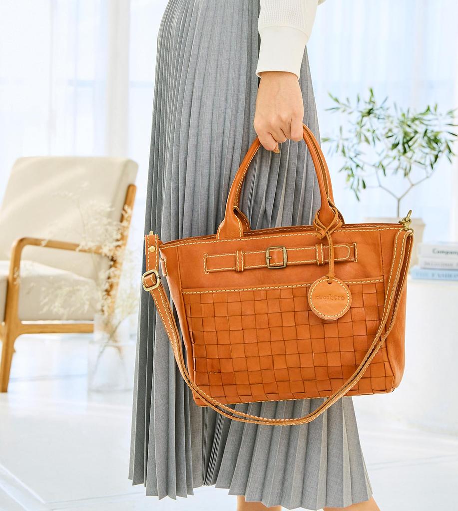 ZUCCHERO Women's Genuine Leather 2-Way Crossbody Shoulder Bag 49986