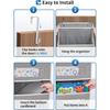 1pc Heavy-Duty 5-Tier Behind-Door Storage Rack - No-Drill Anti-Tilt,Space-Saving Fabric Organizer for Closet/Bathroom/Kitchen