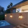 Retro Outdoor Waterproof Wall Lamps Lampshade with Iron Acrylic Minimalist Outdoor Corridor Corridor Light E27 Screw Wall Light