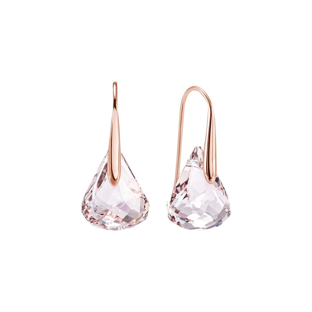 Swarovski Lunar Series Moon Goddess Tears Sparkling Water Drop Pink Crystal Earrings Women Earrings 5528509