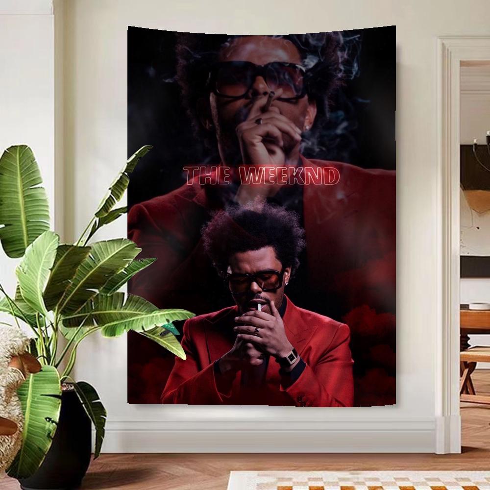 Rapper The Weeknd Printed Large Wall Tapestry Wall Hanging Decoration Household Decor Blanket