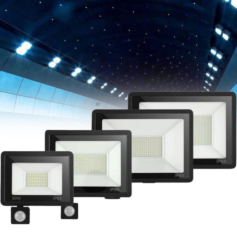 Led Remote Motion Sensor Floodlight With Waterproof Ip66 For Outdoor Security