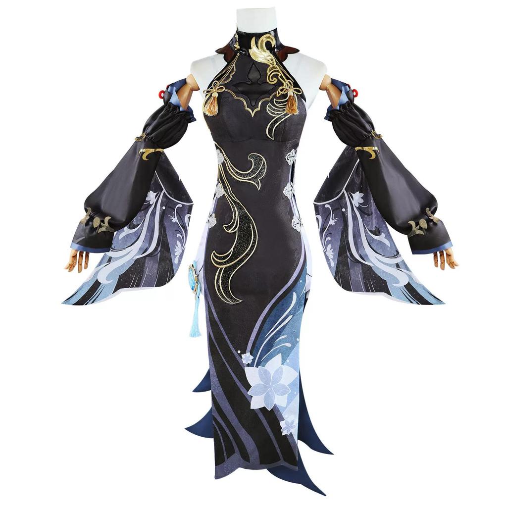 Genshin Impact Cosplay Outfit Shenhe Furina Ganyu Complete Costume Set for Anime Party Carnival