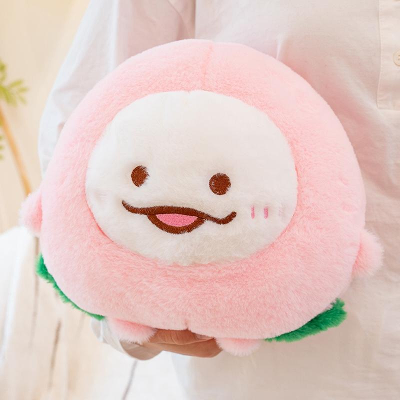 Cute Pineapple Elf Plush Toy Stuffed Peach Ball Mosnters Plushie Hug Throw Pillow Cushion For Girl Boy Birthday