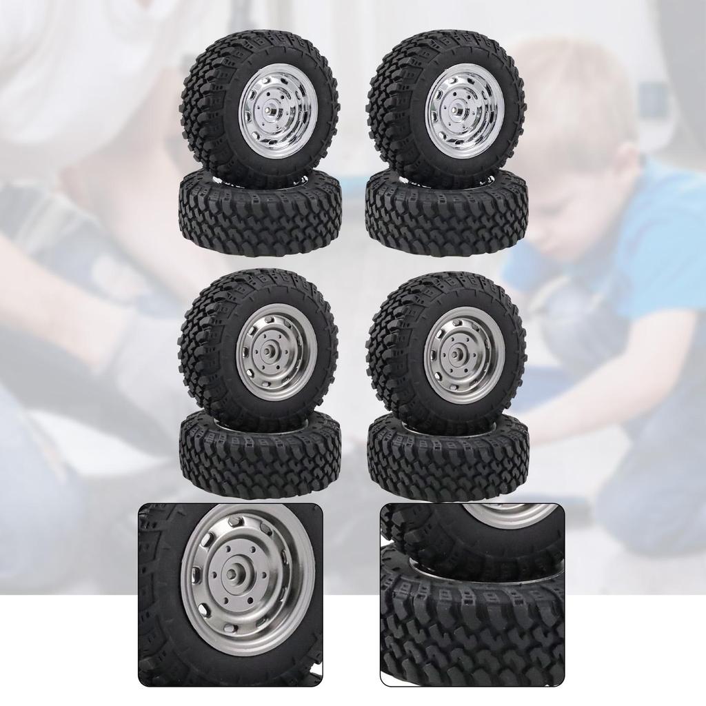 RC Car Tires High Elastic Rubber Wheel Accessory for MN99S MN82 MN168 Off Road Crawler 1