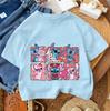 Daily Casual Kids T Shirt Stitch Fashion Cartoon Print For Boys Girls Summer Street Style Outfit