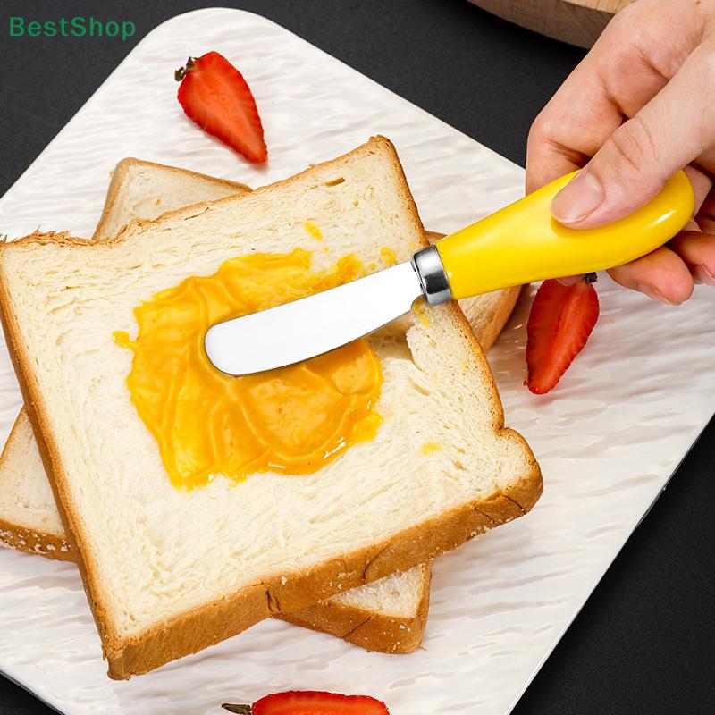 Ceramic Handle 304 Stainless Steel Cheese Knife Butter Bread Jam Cream Spatula Cake Scraper