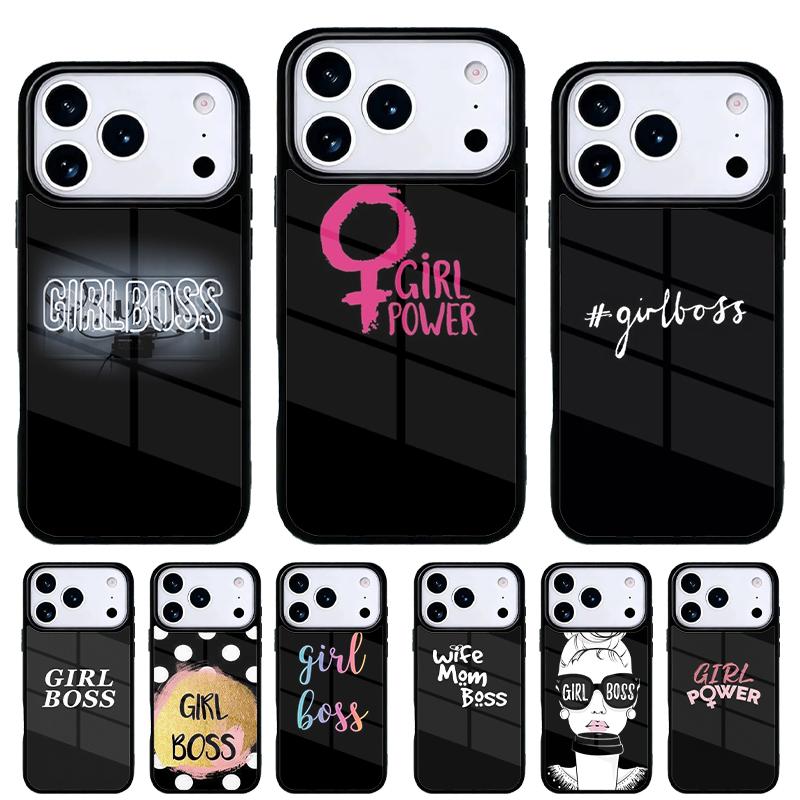 WOMENS GIRL BOSS BOSSY Phone Case for iPhone 17 Air 16e 15 14 13 Pro Max Back Cover for 12 11 Pro Coque