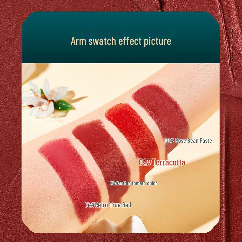 Yuli Yula Qinghe Rhyme Lipstick: Velvet matte, moisturizing, long-lasting, brightening, slim tube design, fade-resistant.
