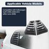 Pair Rear Side Window Trim Spoiler for Volkswagen VW Golf 6 MK6 2008-2012 Window Shutter Cover Louver Air Vents