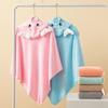 Newborn Coral Fleece Hooded Swaddle & Quick-Dry Bath Towel