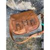 Leather Crossbody Saddle Bag: Vintage Handmade Shoulder Bag