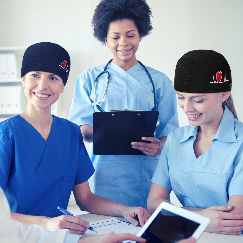 Sweatband Scrub Hats Elastic Bandage Working Caps Professional Nurse Caps  Hospital