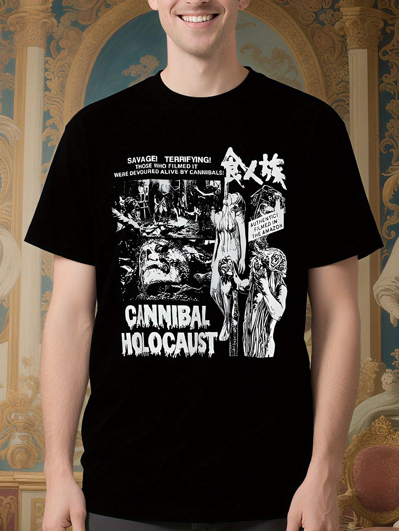 Cannibal Holocaust Horror Movie Tshirt - Black Graphic Te... XL