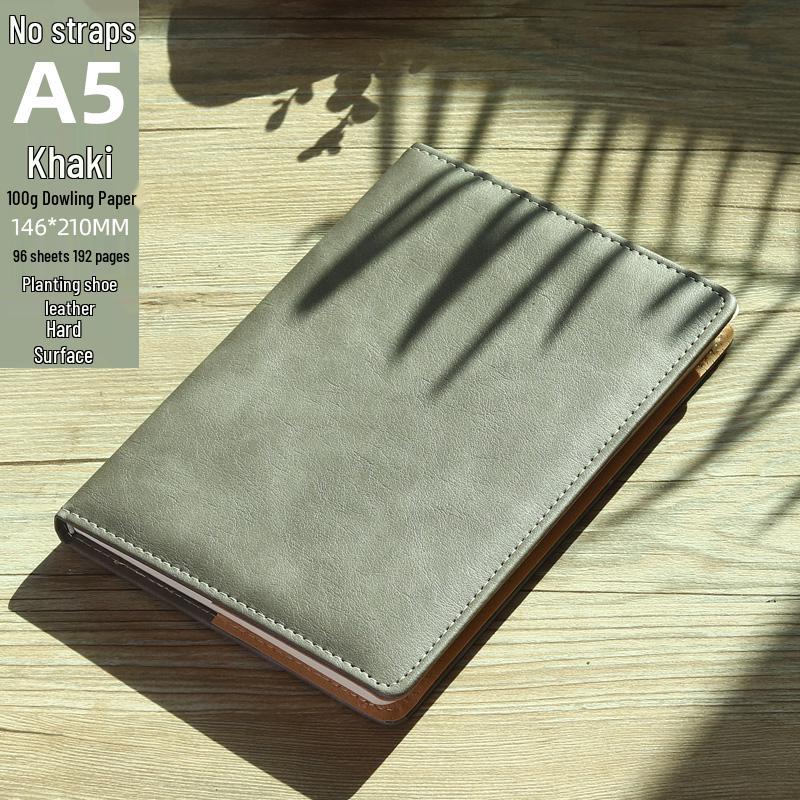 High-Quality A5 Leather Softcover Notebook for Students and Professionals
