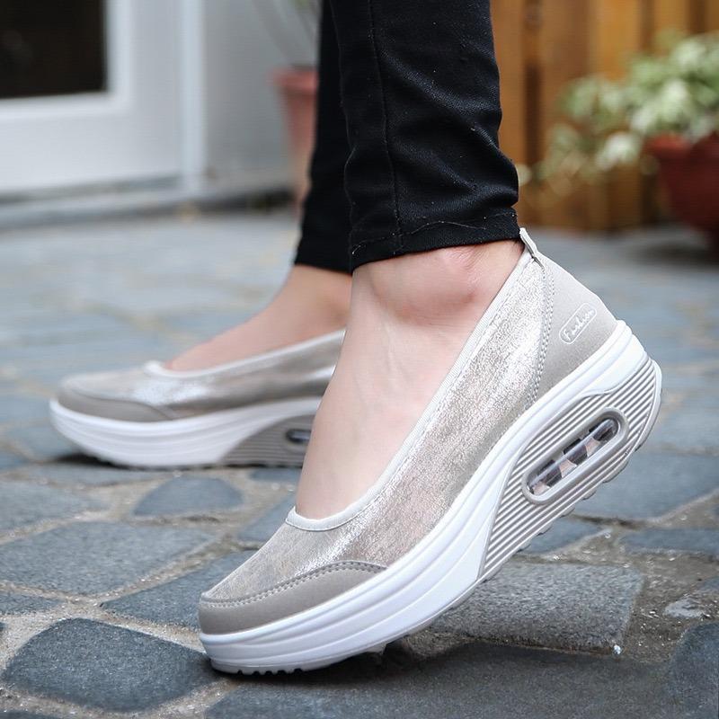 2025Nye Damesko Mote Lav Utskjæring Enkeltsko Slip-on Komfort Loafers Sko for Kvinner Plattform Fottøy Zapatos Mujer