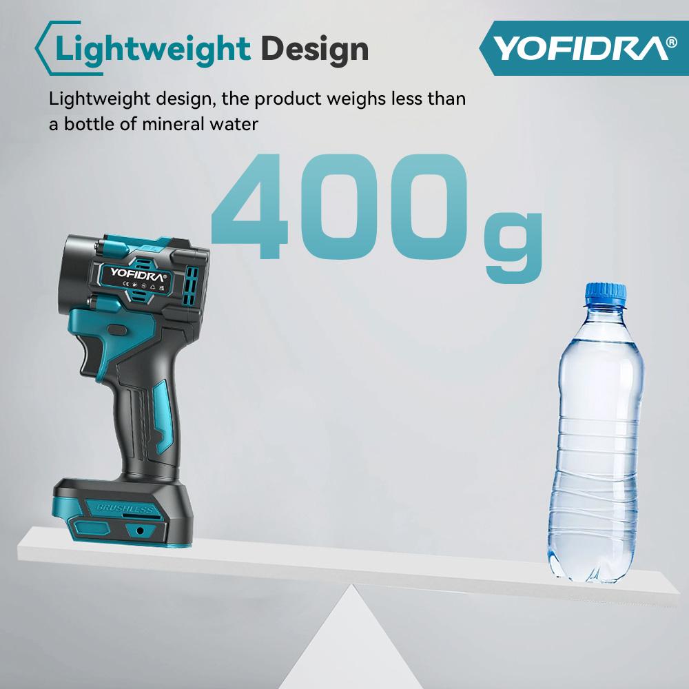 Yofidra Brushless 2-in-1 Turbo Blower Jet Fan & Vacuum Cleaner 80000RPM Handheld Dust Blowing Tool For Makita 18V Battery Pin