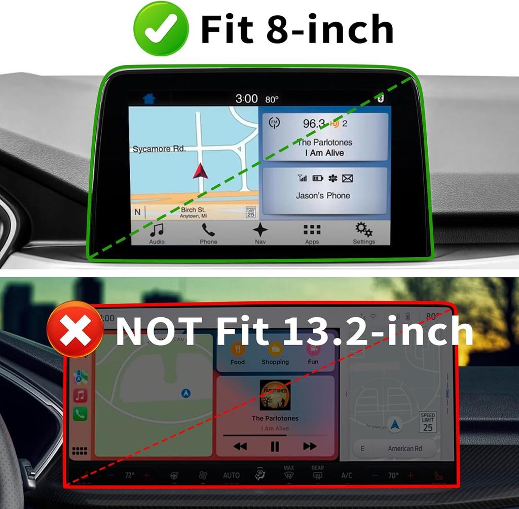 Center Console Dashboard Tray for Ford Escape 2020-2025 Armrest Box Storage Dash Board Box 8-inch Car Organizer ABS Accessories