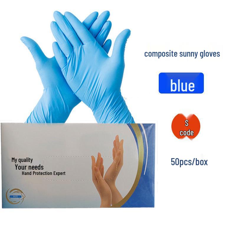 

Thickened Disposable Nitrile PVC Kitchen Gloves - Waterproof, High Elastic, Latex-Free for Catering and Dishwashing