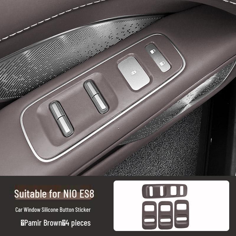 Nio ES8 Door Gap Storage Box: 26 Model-Compatible Silicone Pads for Car Interior Protection