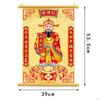 Chinese God of Wealth Scroll Year Decoration Spring Festival Oriental Decorative Hanging