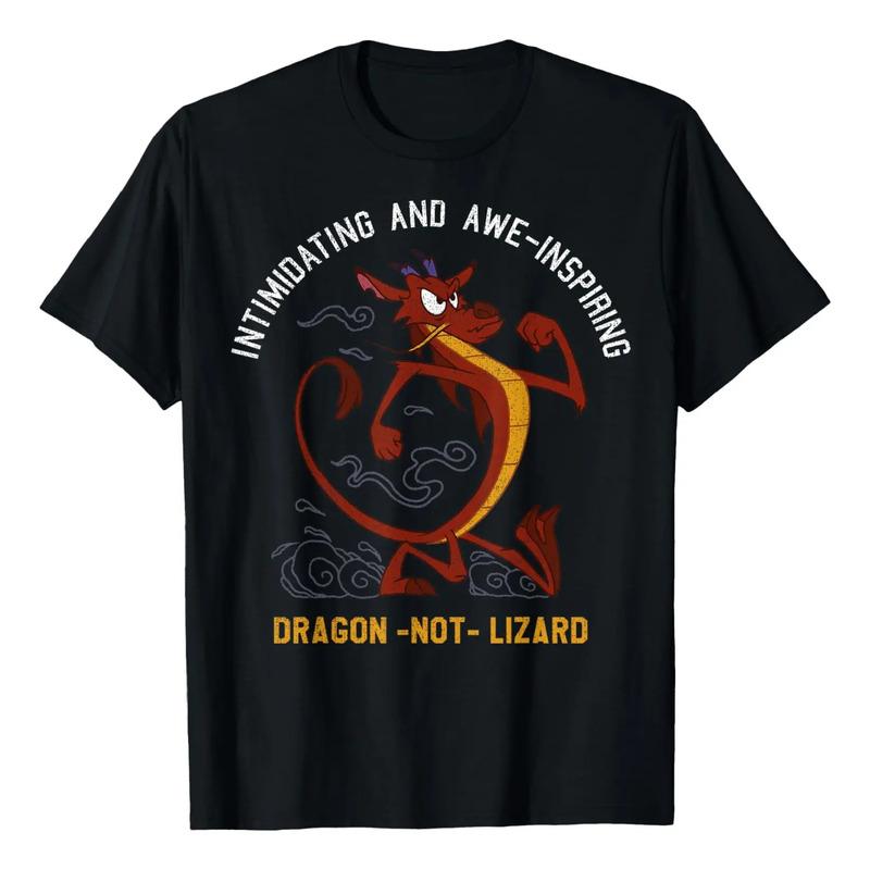 Camiseta Disney Con Retrato De Mulan Mushu Dragon Not Lizard S