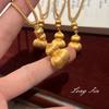 Jindian Has The Same Velvet Pumpkin Gourd Pendant Necklace, Golden Melon Full Of Fruitful Sweater Chain Temperament Women