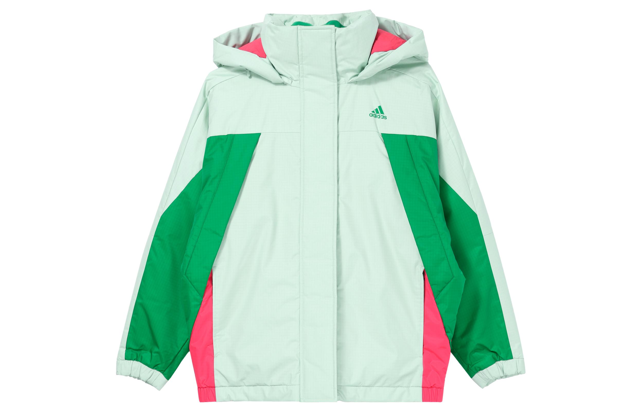 Adidas Down Jackets Women s Green Hooded Moderate Other GF0015 M