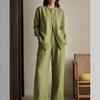 1116 New Batch Season New European and American Style Loose Shirt Wide Leg Pants Casual Suit Looks Tall