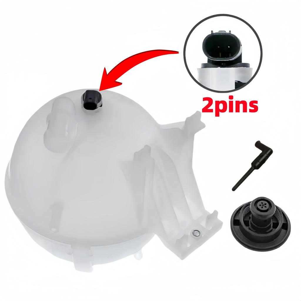 Coolant Expansion Tank With Sensor For Dodge Freightliner Mercedes-Benz Sprinter 2500 3500 2.1L 3.0L 2007-2018 9065010503