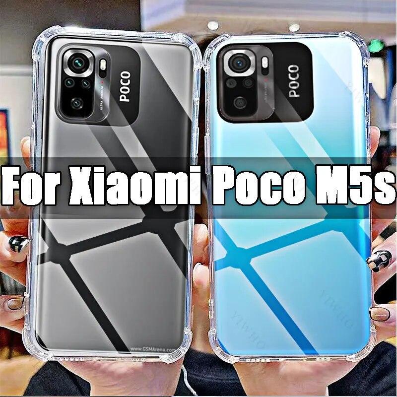 

Прозрачный мягкий чехол для телефона Xiaomi Poco M5s HD TPU, прозрачный для Xiaomi Poko M5s 6,43 дюйма 2207117BPG, противоударные чехлы с защитой от царапин